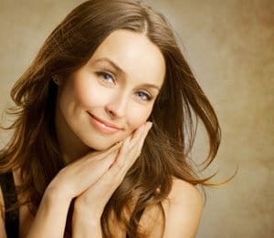 a young girl looking very happy